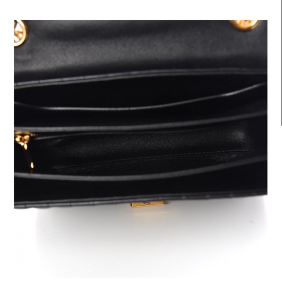 CELINE Calfskin Quilted Medium C Bag Black - Picture 3 of 16